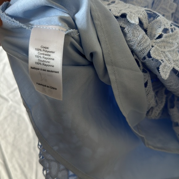 ASTR Blue eyelet midi/maxi dress S - Picture 5 of 5